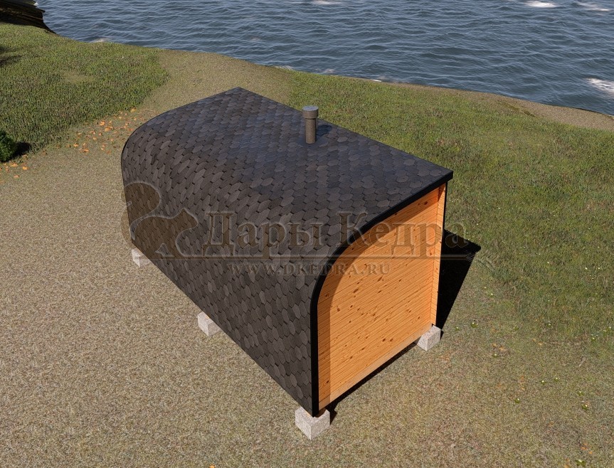 Баня «Парус» из кедра 5х2,2 м